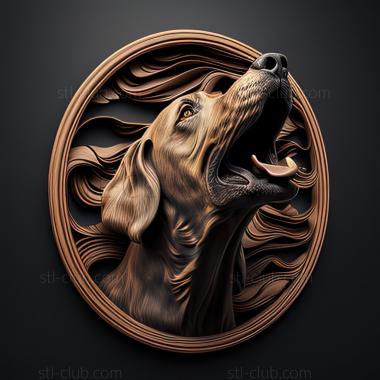 3D model st The Hound of Artoise dog (STL)